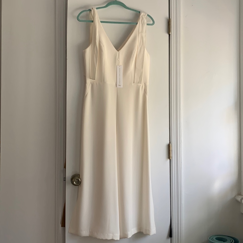 Amanda Uprichard Silk Wide Leg Jumpsuit